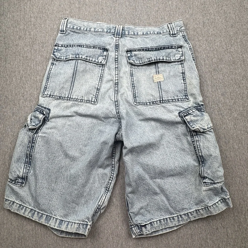 Levi Strauss Signature Jean Shorts Mens Sz 32 Baggy Denim Y2K Vtg Skater Grunge